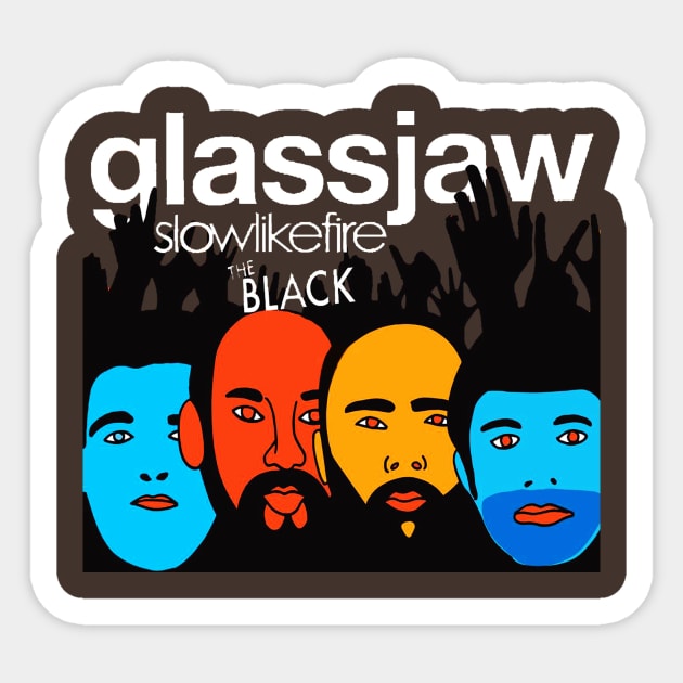 gj band Glassjaw Sticker TeePublic